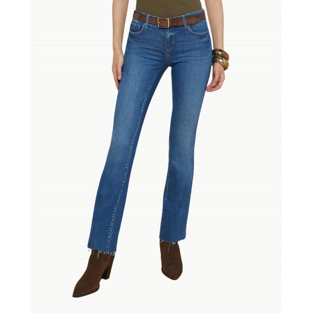 NEW L'AGENCE sneeki low-rise straight-leg jean in stockton